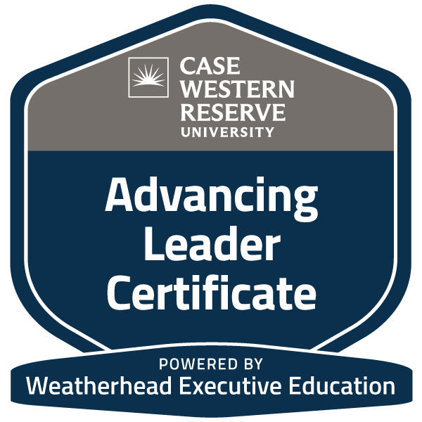 Case Western Reserve University Advancing Leader Certificate, Powered by Weatherhead Executive Education